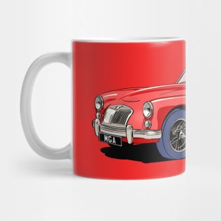 Classic MG MGA Roadster in Red Mug